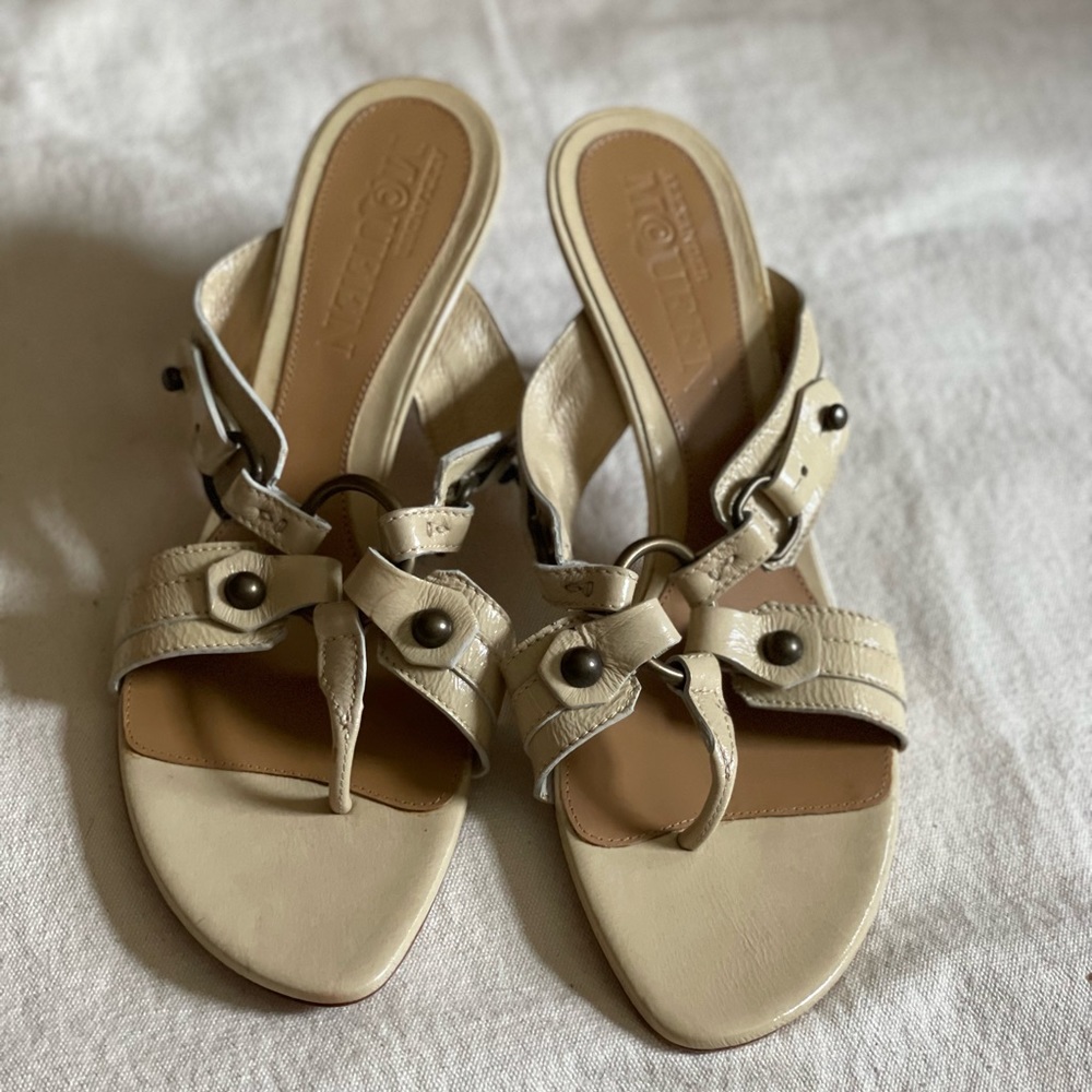 SOLD: Alexander McQueen mule sandals. 39EU (8US). Excellent condition.